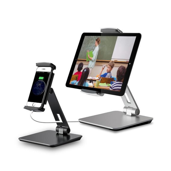 Pos Tablet Stand Holder Desktop Ap-7X Dark Grey Terlaris