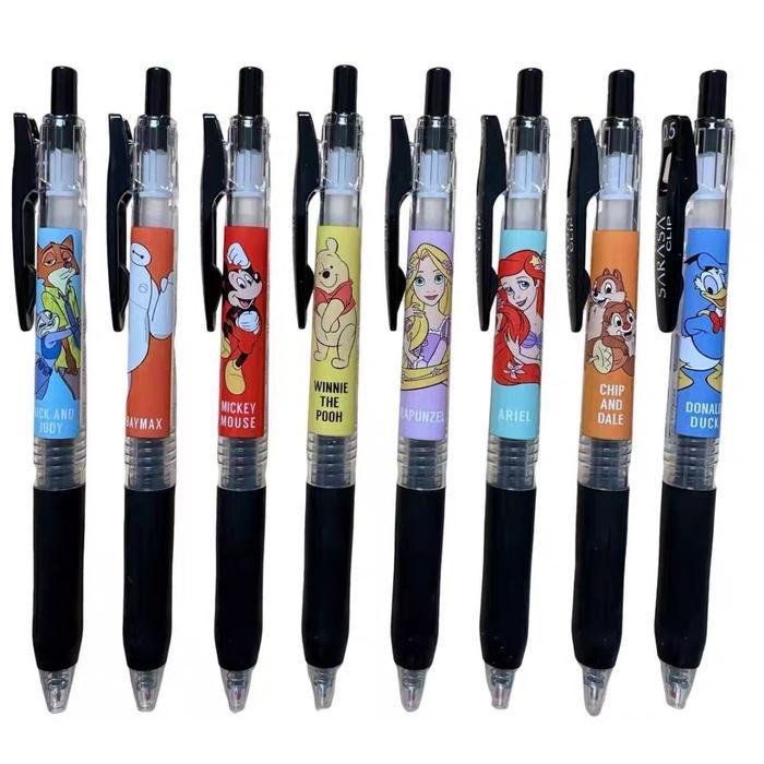 Zebra Sarasa Disney Characters Princess Ariel Rapunzel Gel Ink Pen 0.5Mm Pulpen Limited Edition