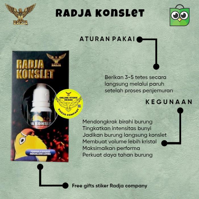 RADJA KONSLET ORIGINAL / DOPING KONSLET LOVEBIRD- VITAMIN-SUPLEMEN