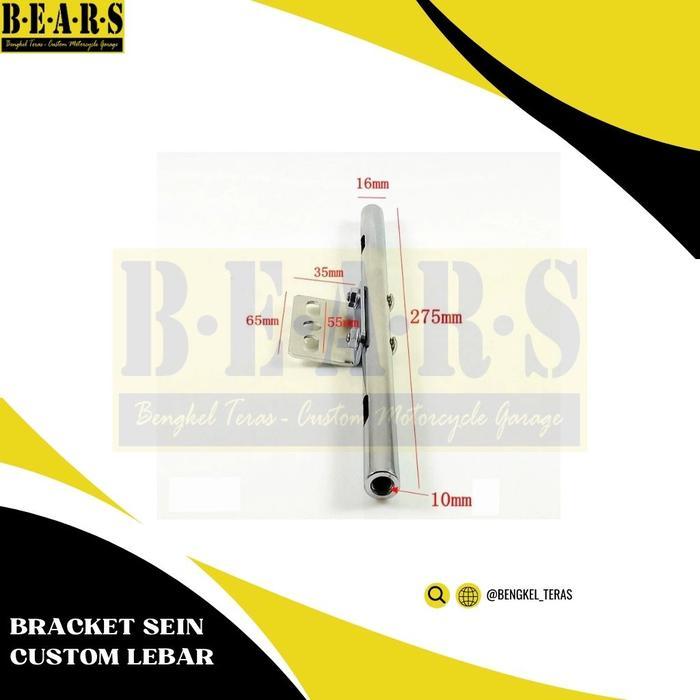 Braket Lampu Sein Motor Custom Lebar Untuk Modifikasi Chopper Bobber British
