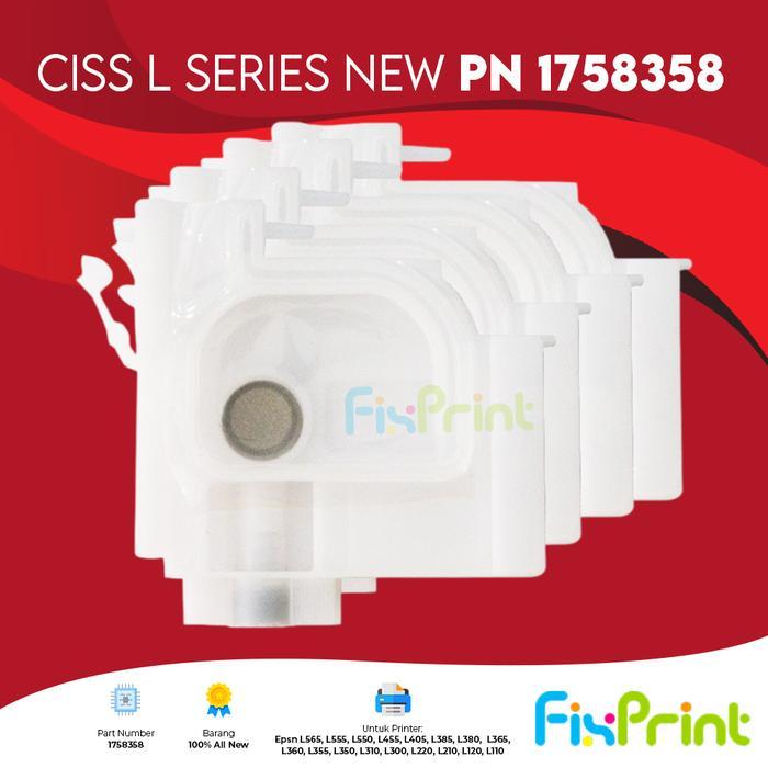 CARTRIDGE CISS COMPATIBLE L SERIES PN 1758358 DUMPER CISS SUPPORT PRINTER EPSON L110 L120 L130 L210