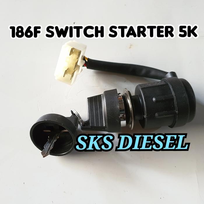 KUNCI STARTER KUNCI KONTAK GENSET SOLAR KIPOR KAMA FIRMAN 186F