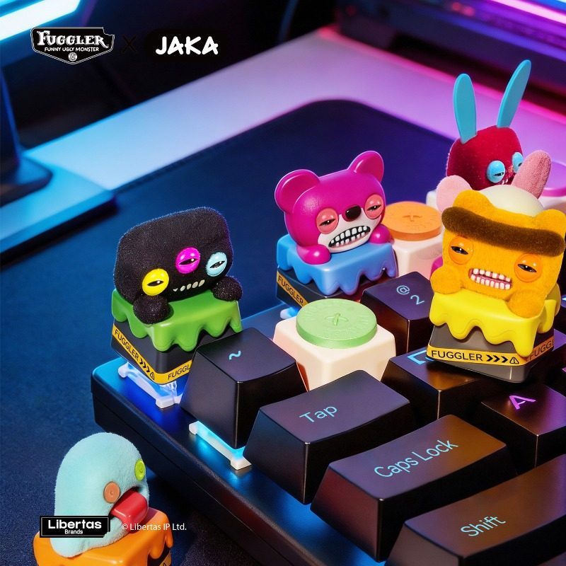 Fuggler X Jaka Fuggler Mechanical Keyboard Cap Blind Box Creative Stress Relief Esc Keycap Keychain