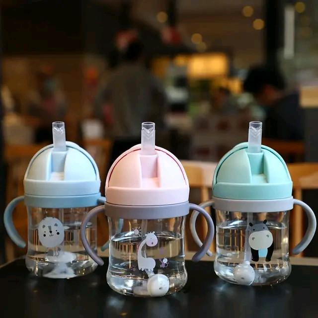 Mss Botol Minum Anak Viral 280Ml Botol Air Minum Anak Bayi Karakter Hewan Gelas Anak Balita Training