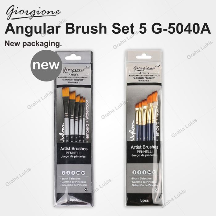 Terlaris Giorgione Angular Brush / Kuas Giorgione Set 5 G-5040A SALE