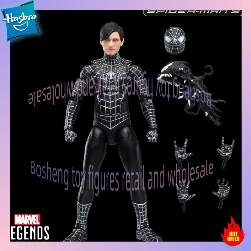 Hasbro Legends Series Spider-Man Symbiote Suit Spider-Man 3 Collectible 6 Inch Action Figure with