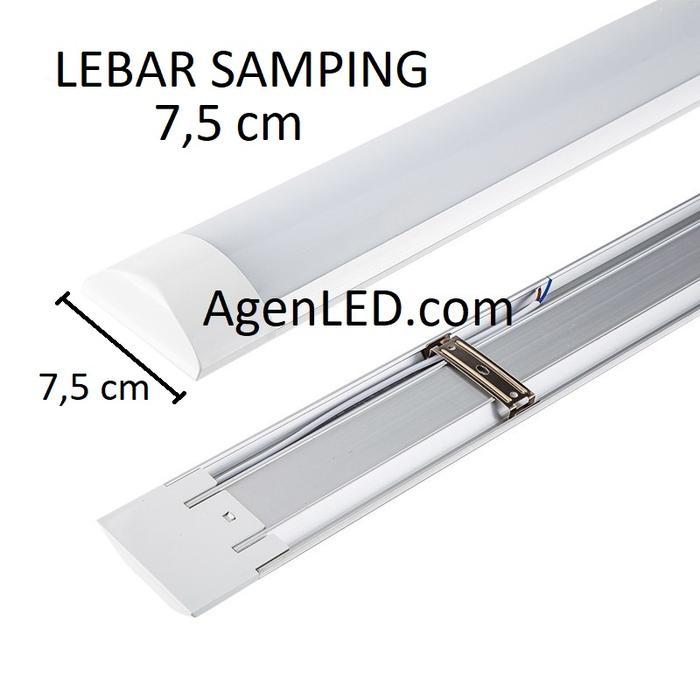 "New" LUMIRS Lampu TL LED SLIM 12W 40cm Kap t8 30 t5 12 w watt Neon 40 cm S1