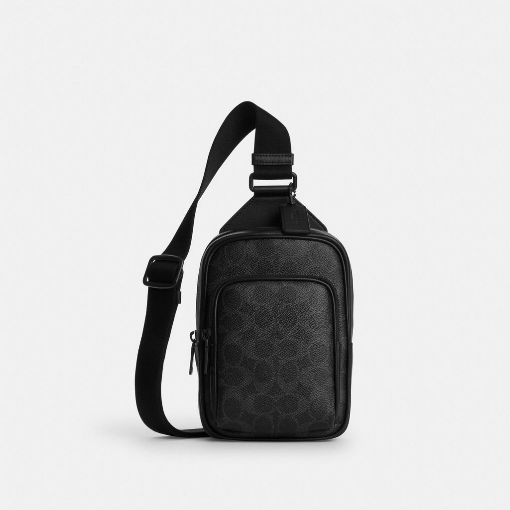 Coach Racer Sling Pack In Signature Canvas - Tas Selempang Pria