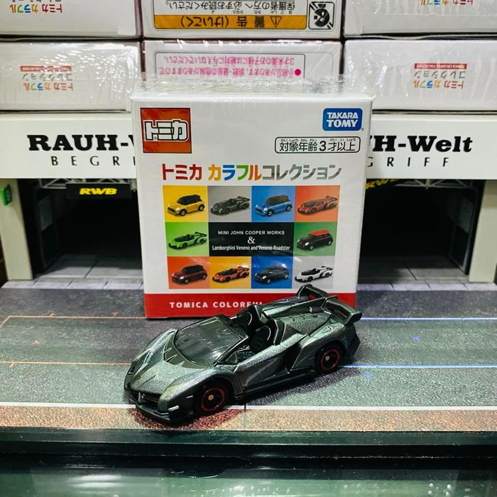 Tomica Colorful Collection Japan Lamborghini Veneno Roadster Grey
