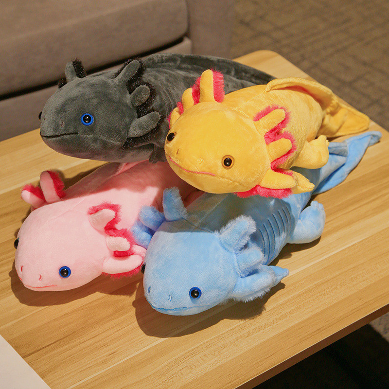 23-80cm Kawaii Colorful Newt Salamander Plush Toy Stuffed Soft Pillows Room Sofa Cushion Cute