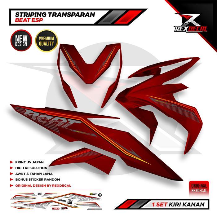 STRIPING TRANSPARAN BEAT ESP STICKER HONDA BEAT ESP BSP3 - PREMIUM QUALITY ORIGINAL