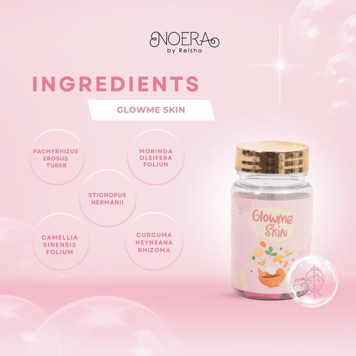Best Seller / Paket Bundling 2 Noera BirdS Nest Soap & 1 Glow Me Skin L Suplemen Kecantikan