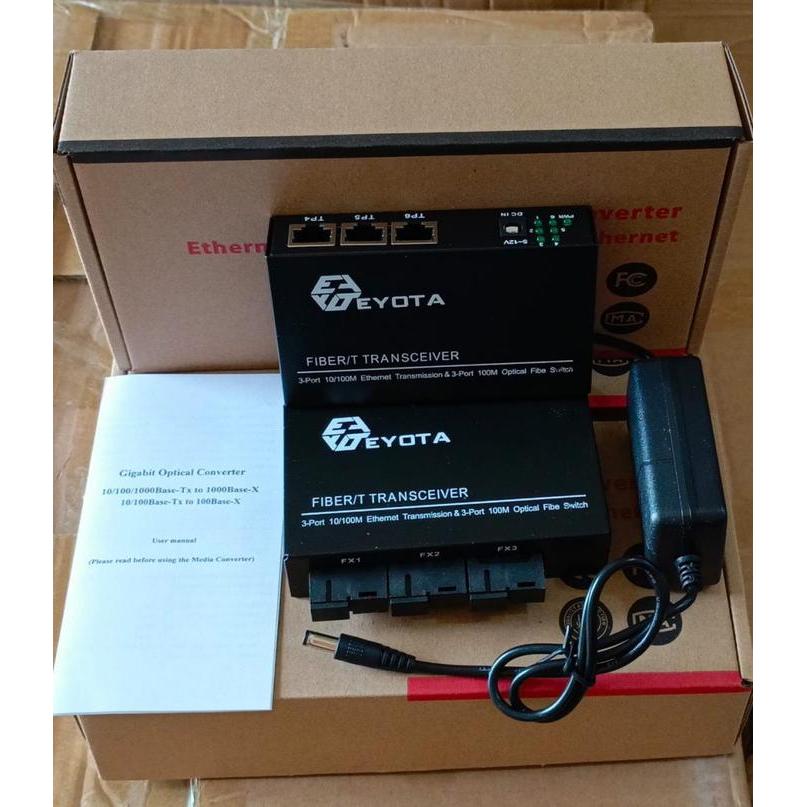 SKS Media Converter FO Eyota Fiber Optik Fiber Transceiver