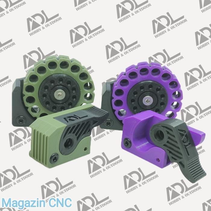 PAKET HEMAT Magazine 16round MANUAL + Single Shot Jungkit CNC