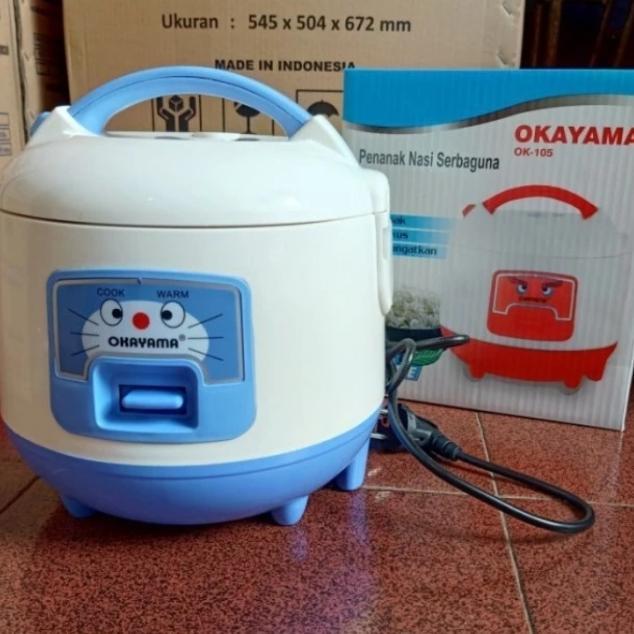 Okayama Megicom 1 Liter/ Rice Cooker Terlaris