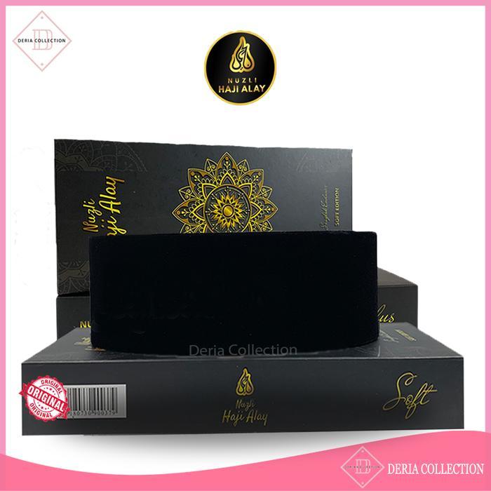 Promo Peci Songkok Premium Haji Alay Deluxe Ac Tinggi 7 8 9 10 Cm Hitam Sholat Bludru Ukuran Anak