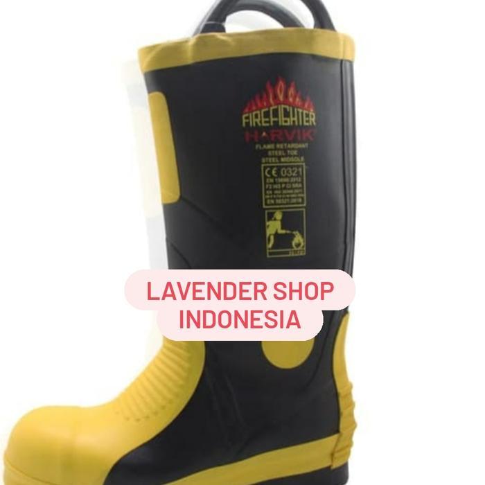 Sepatu Pemadam Kebakaran Harvik Original / Sepatu Pemadam Harvik