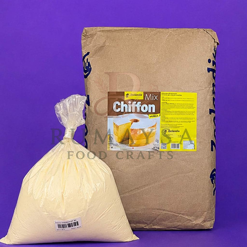 Zeelandia Vanila Premix Ziffone 1Kg Repack Premix Chiffon Cake Vanilla Untuk Bakery