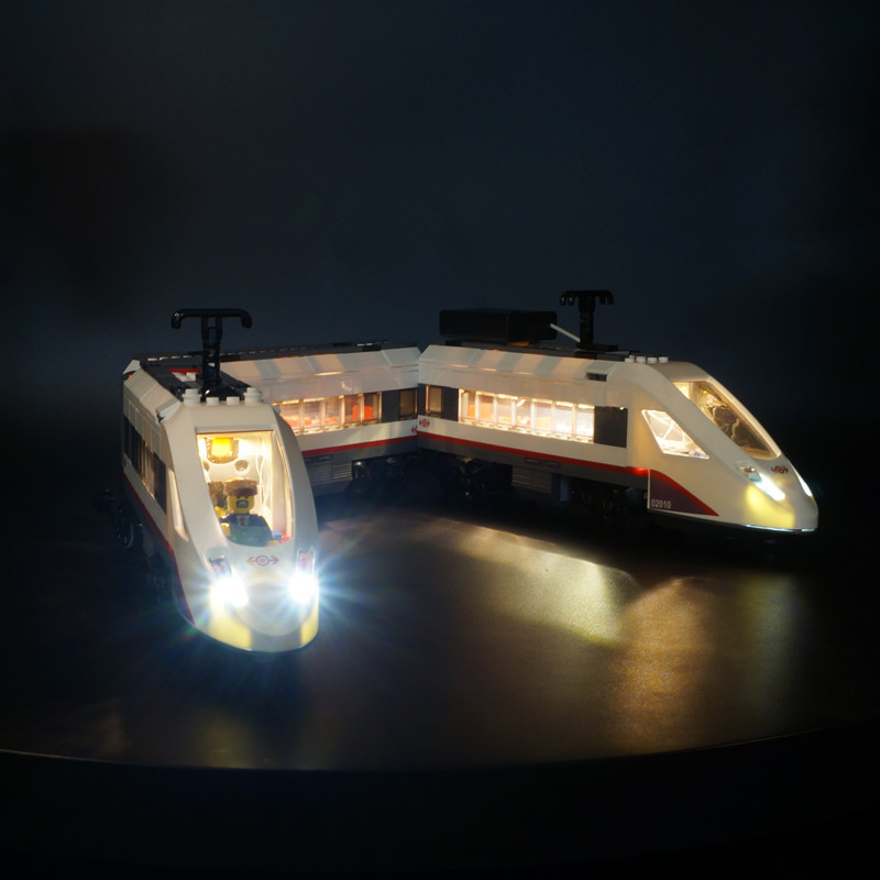 Kyglaring Led Light Kit Trains High-speed Passenger Model Lighting Set Compatible For LEGO 60051