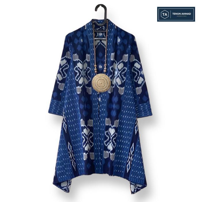 Long Outer Batik Tenun Etnik Wanita