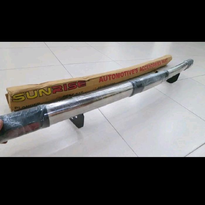 BUMPER BELAKANG AVANZA 2022-2025 NEW MODEL STAINLESS OVAL REFLEKTOR