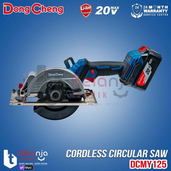 tokobryani Dongcheng Mesin Circular Saw Cordless DCMY125Z Sirkel Kayu DCMY125 Z DCMY 125