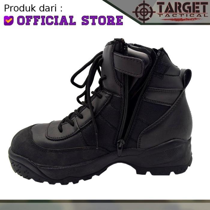 Tactical 5.11 511 Sepatu Tactical 6 Inci dengan Resleting Samping untuk PDL Pria - Hitam, Ukuran 38 