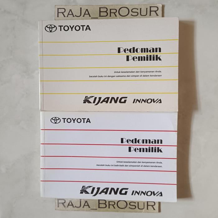 Buku pedoman pemilik Manual Book Toyota Kijang Innova 2004-2011 ORI Original