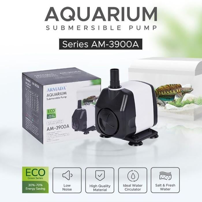 Pompa Celup Aquarium Sirkulasi Air Filter Kolam Daya 42 Watt Keluaran 3000 L/H Tinggi 2.8 Meter