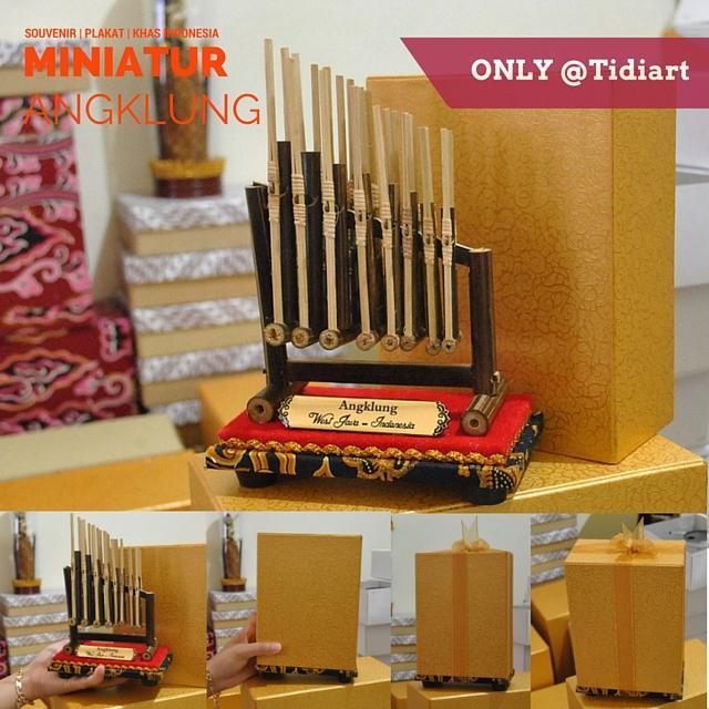 TERMURAH MINIATUR ANGKLUNG SOUEVNIR ANGKLUNG PLAKAT SEMINAR PROMO