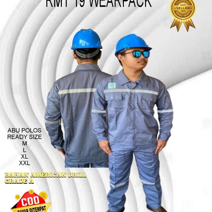 wearpack safety K3 setelan atasancelana baju bengkel proyek Las murah