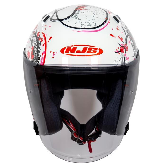 Njs Kairoz Gt Shenlong - Helm Half Face New Shenlong Njs Shenlong Njs Halfface Njs Motif Njs Ori Sni