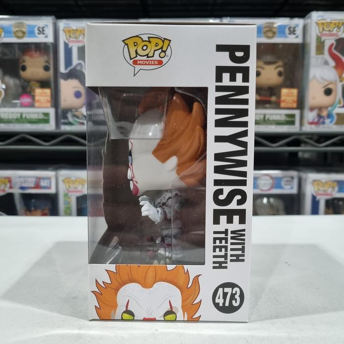 HOT SALE FUNKO POP MOVIES - IT - PENNYWISE WITH TEETH - BLUE EYES 473 TERMURAH