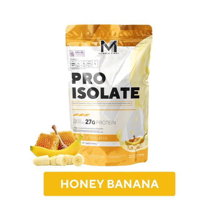 [BUNDLE] MUSCLE FIRST Paket Whey Protein Isolate 2 lbs dan 5 lbs Rasa Honey Banana dan Chocolate Sou