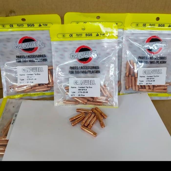 NEW KONTAK TIP M6 X 25 X 0.8 MM MERK CALDWELL KONTAK TIP 0.8 MM