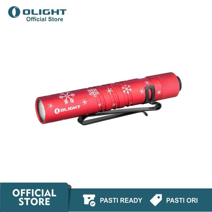 Senter Olight I3T Eos Snowflake Red Flashlight Led Pasti Promo