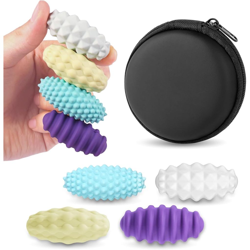 Magnetic Balls Fidget Toy,EDC Anti Stress Relief Toy Anxiety Silicone Oval Ball Sensory Magnet