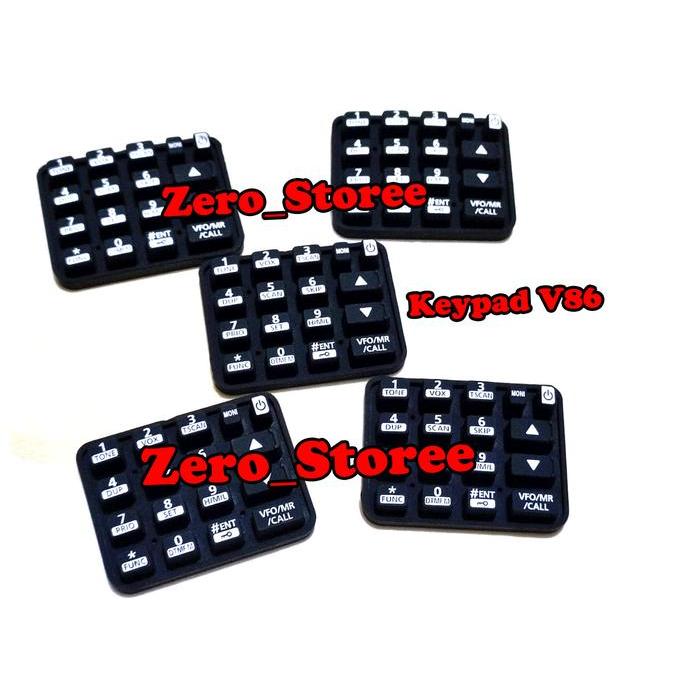 Ada Stok TOMBOL HT Keypad HT IC V86 U86 Tombol HT IC-v86 V-U86 KIPET HT WALKIE Talkie karet Pencetan