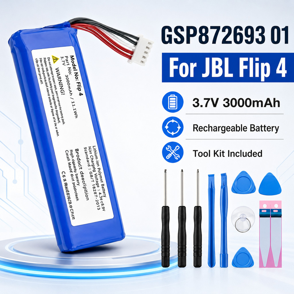 GSP872693 01 3000mAh Replacement Battery For JBL Flip 4 Flip 4 Special Edition Batteries