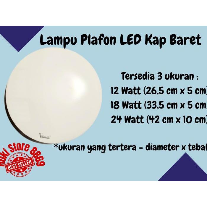Lampu LED Ceiling / Lampu Plafon Baret LED