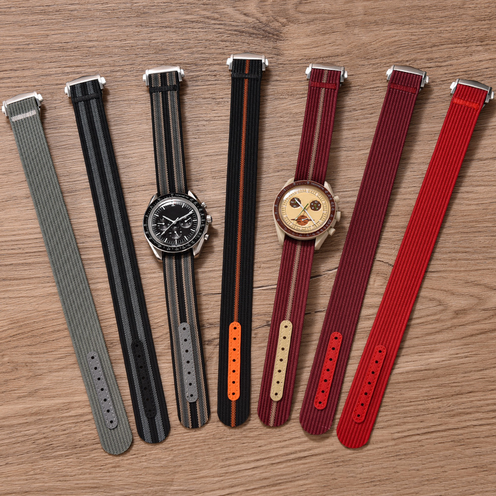 Canvas Nylon Watch Strap 18-20-22mm For Omega X Swatch MoonSwatch For Seiko Men Women Sport