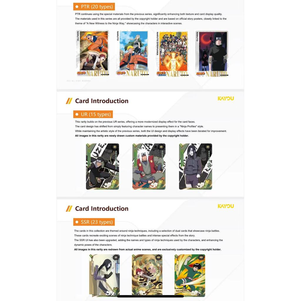 Naruto Card JIN2 T4W7 BOX English Version Genuine KAYOU