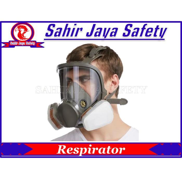 Masker Gas Respirator Full Face Masker Chemical Masker Full Face Redy Stok