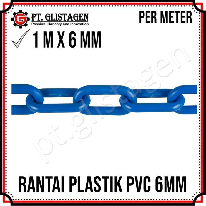 Rantai Plastik Pvc 6 Mm Plastic Chain 6 Mm Cone Chain 6Mm Rantai Penghubung 6Mm Terjamin