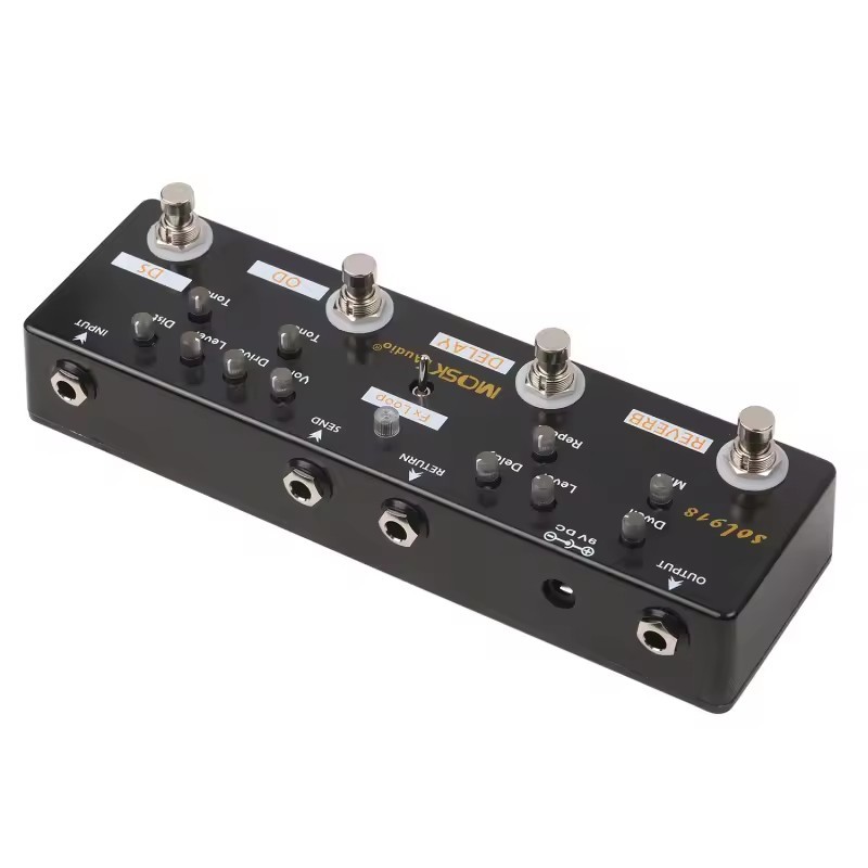 MOSKY Audio SOL918 5-in-1 Multi Effect Pedal Combined Effect Guitar Pedal True Bypass Multi-in-one