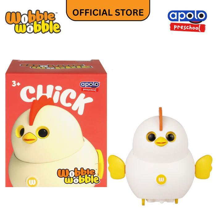 DISKON APOLO WOBBLE-WOBBLE PRE-SCHOOL MAINAN CUTE HEWAN ANAK AYAM LUCU GEMAS