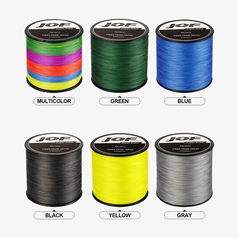 JOF 8 Strand Japan Braided Line Multifilament Fishing Line 300M 500M 1000M Carp Fishing Accessories