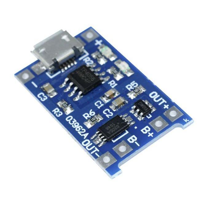 "New" Modul cas charger Batre TP4056A Lithium Baterai Cas 18650 Battery Charger Module Protection 1A
