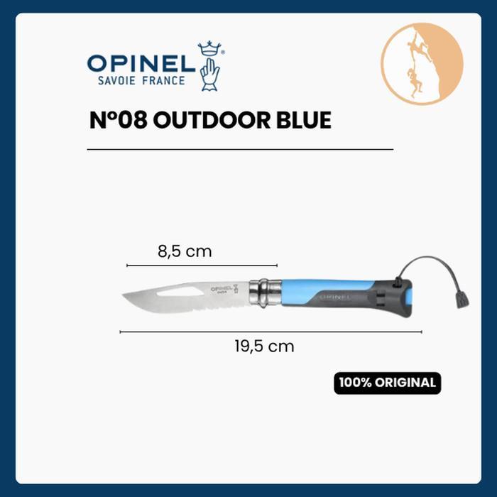 DISKON Opinel N08 Outdoor Knife Stainless Steel - Blue
