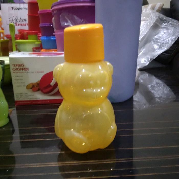 TUPPERWARE SALE COD Botol Minum Anak 350 ml dengan Karakter Beruang Kuning, Desain Lucu untuk Si Kec